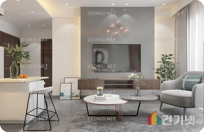 수지 해링턴 플레이스 아파트 인테리어: 실용성과 세련됨의 조화