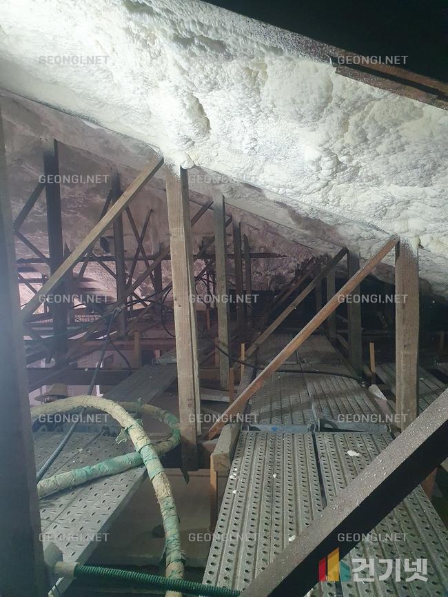 영통구 보온창고 우레탄폼 단열공사로 에너지 절감과 결로 방지!